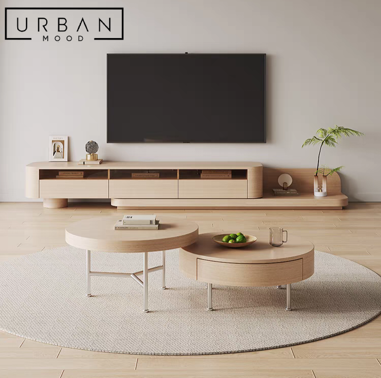 NARA Japandi Extendable TV Console Urban Mood