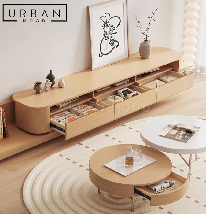 NARA Japandi Extendable TV Console