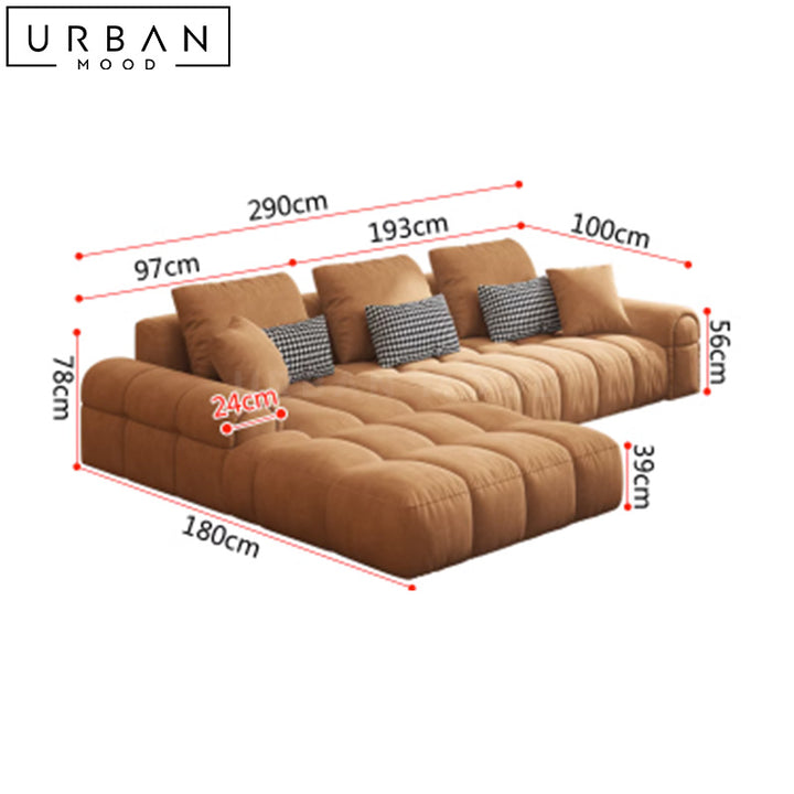 ODETTE Modern Velvet Sofa