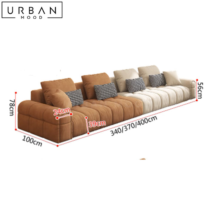 ODETTE Modern Velvet Sofa