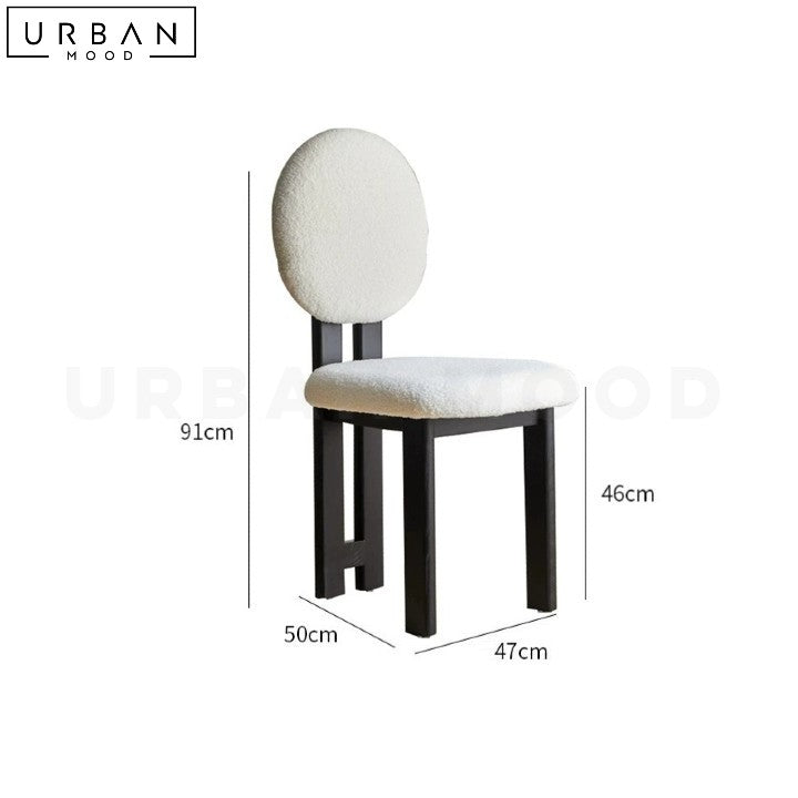 ONEILL Mid-Century Boucle Dining Chair