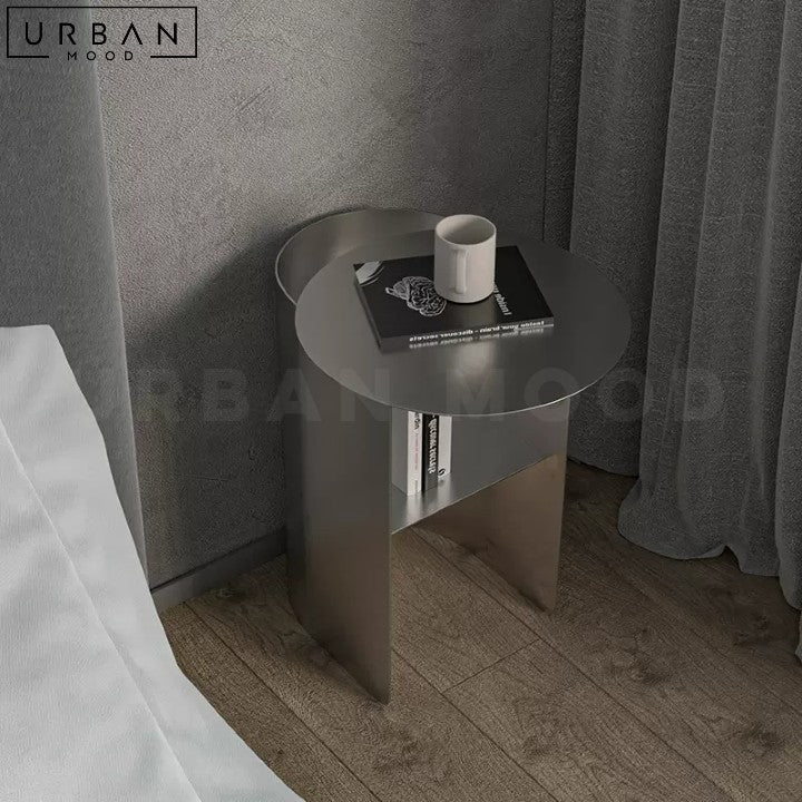 【N2 interior】stainless side table PAJAK Modern Stainless Steel Side Table – Urban Mood