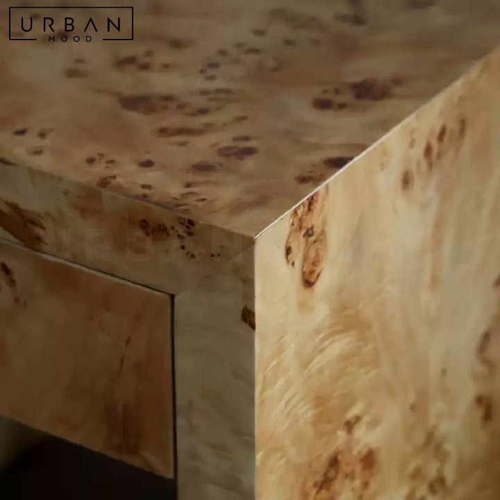 PAVLO Wabi Sabi Solid Wood Bedside Table