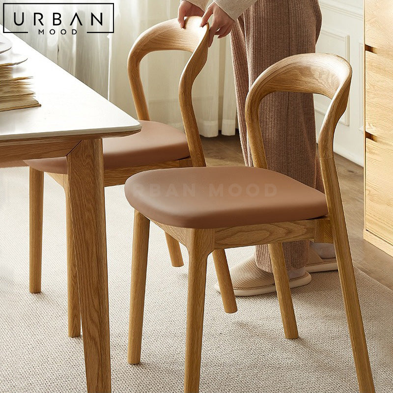 POUNC Modern Solid Wood Dining Chair