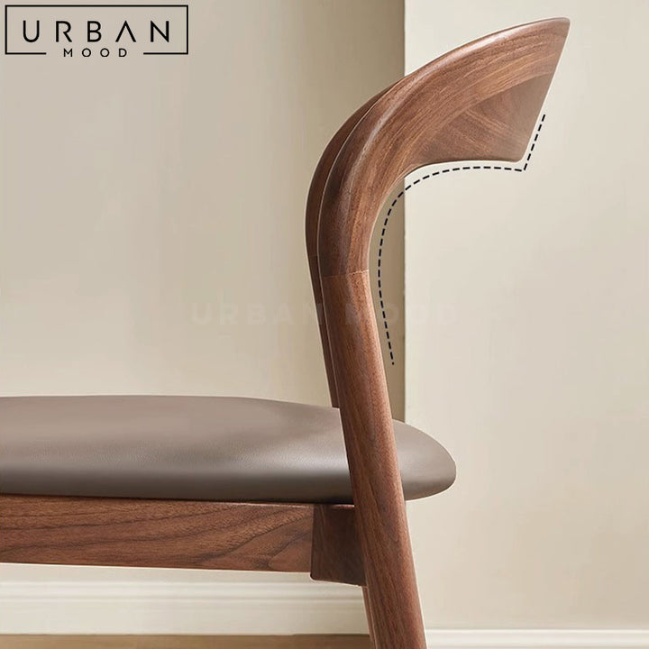 POUNC Modern Solid Wood Dining Chair