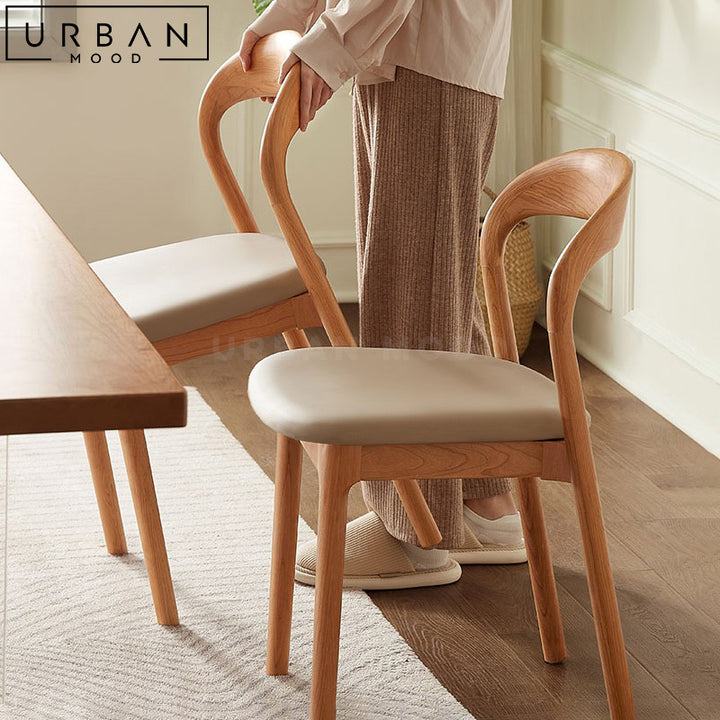 POUNC Modern Solid Wood Dining Chair