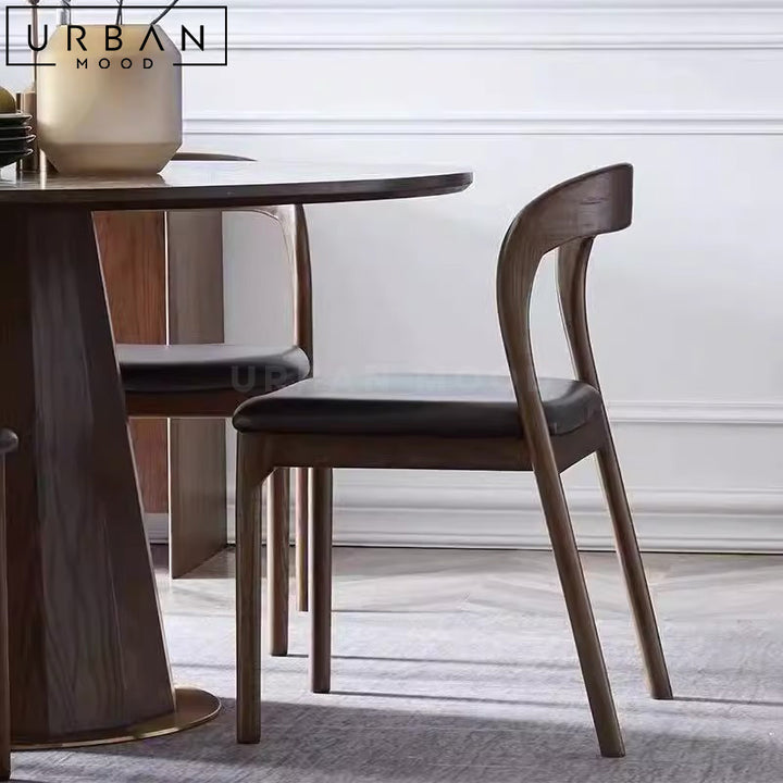 POUNC Modern Solid Wood Dining Chair