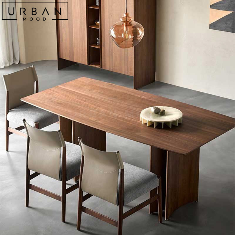 PRARI Modern Solid Wood Dining Table – Urban Mood