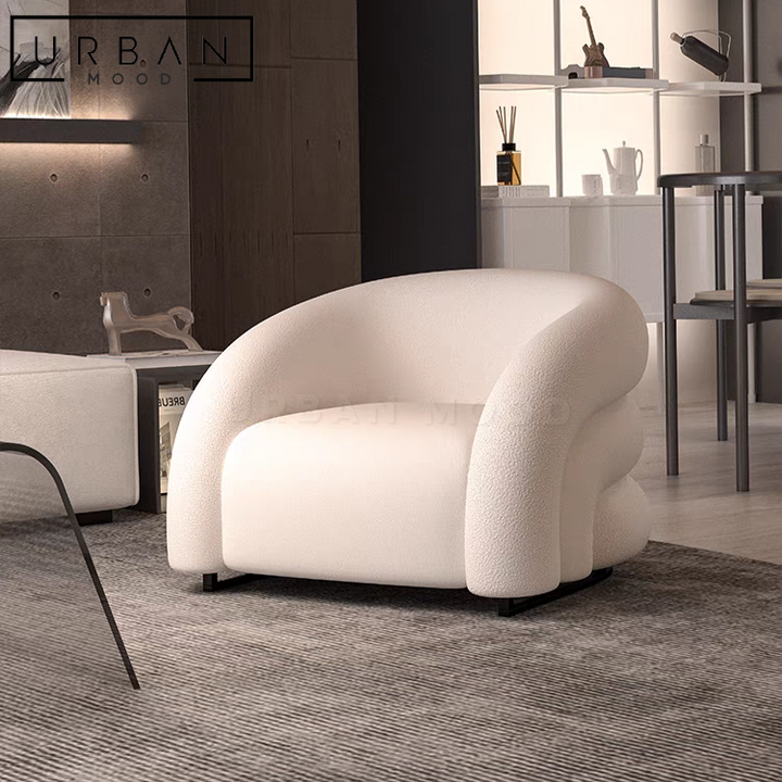 PORTE Modern Boucle Armchair