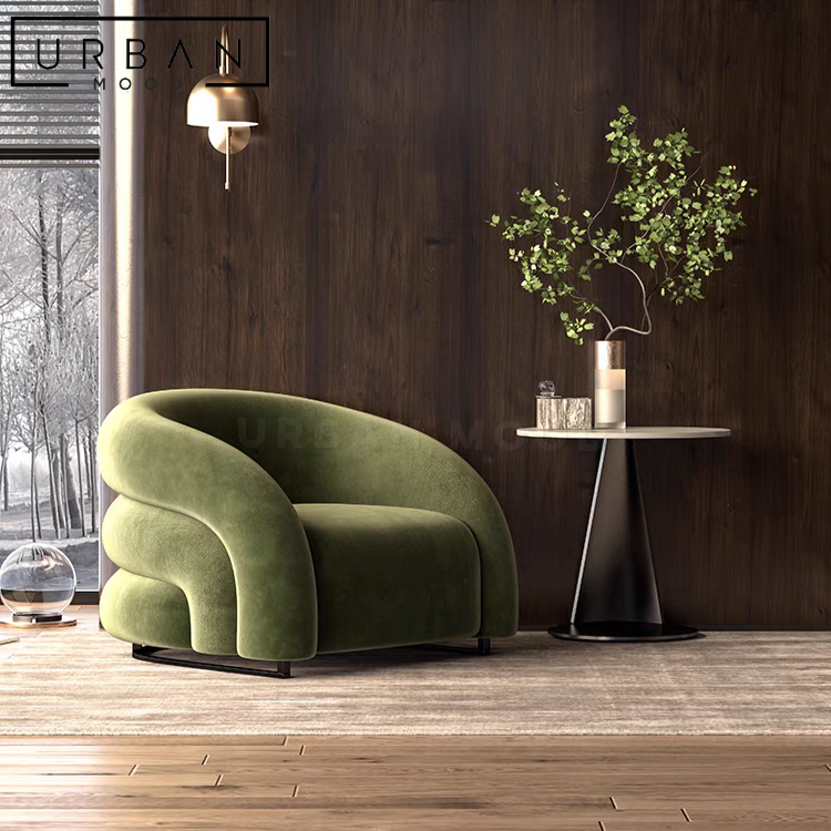 PORTE Modern Boucle Armchair