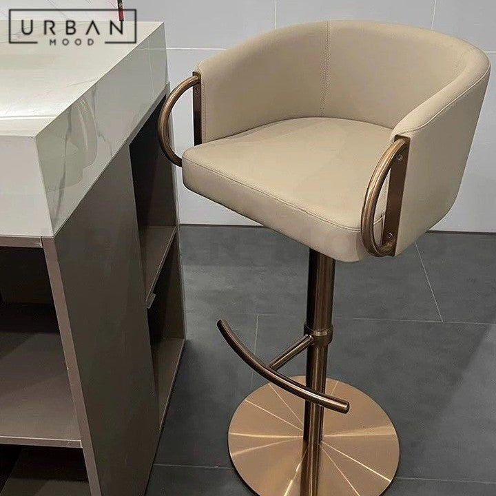 RADICE Modern Leather Bar Stool