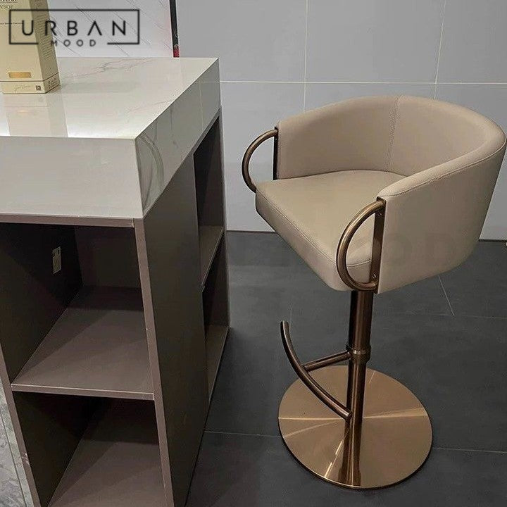 RADICE Modern Leather Bar Stool