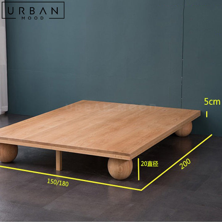 ROKY Japandi Solid Wood Bedframe