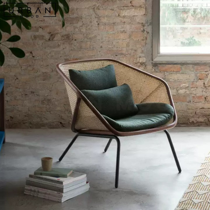 ROMINA Modern Rattan Outdoor Lounge Chair