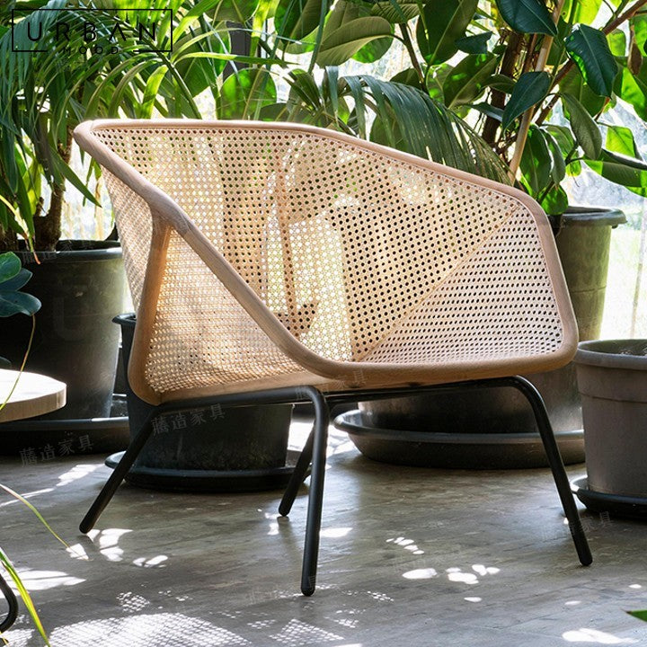 ROMINA Modern Rattan Outdoor Lounge Chair