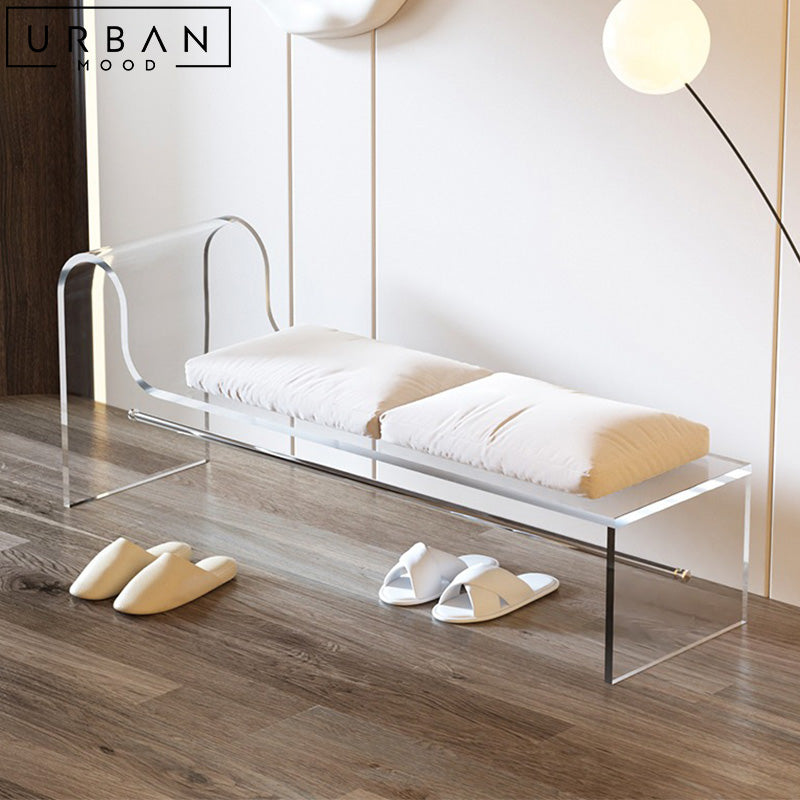RON Modern Acrylic Bench