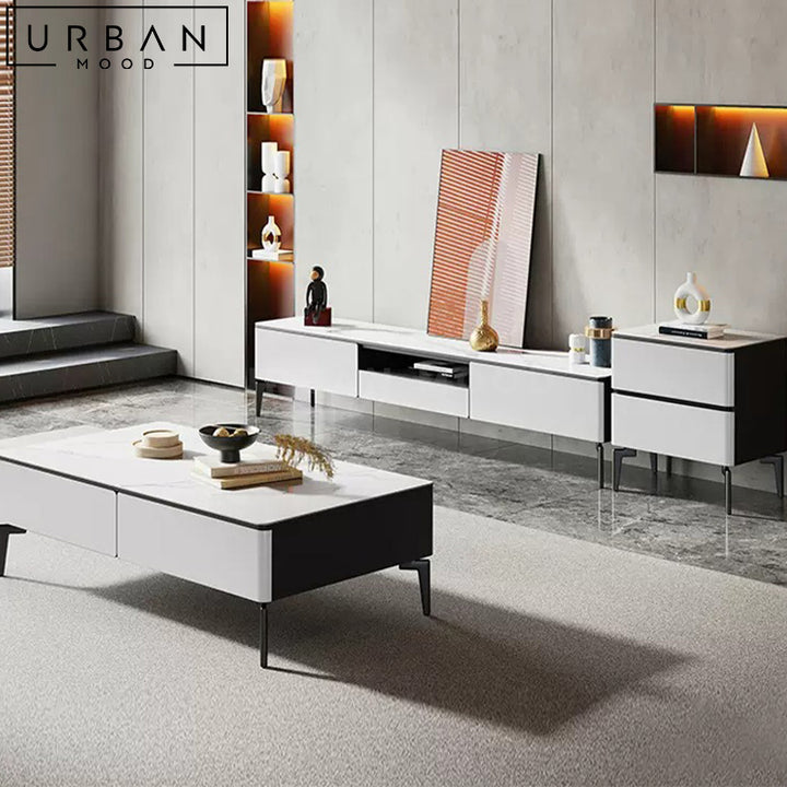 ROSSI Modern TV Console & Coffee Table