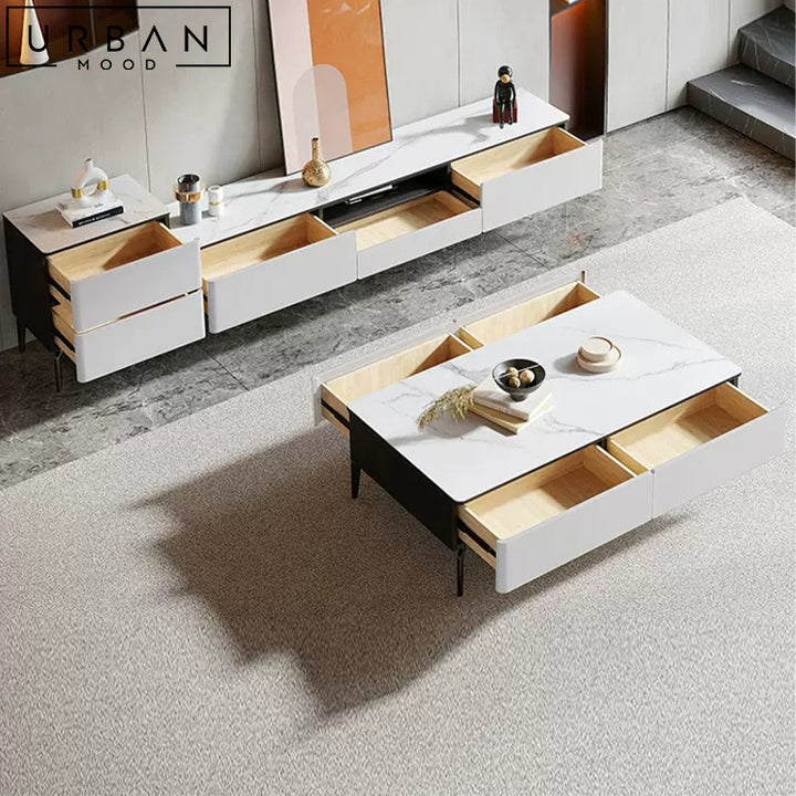 ROSSI Modern TV Console & Coffee Table