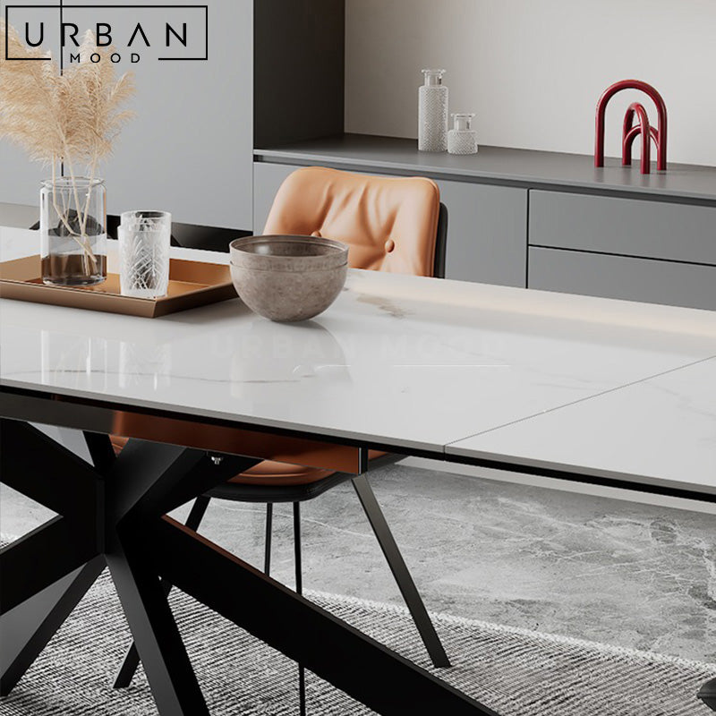 RSON Modern Extendable Sintered Stone Dining Table