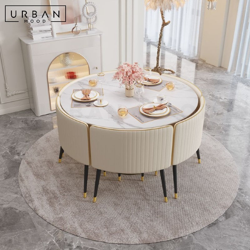 RYLAN Modern Sintered Stone Round Dining Table