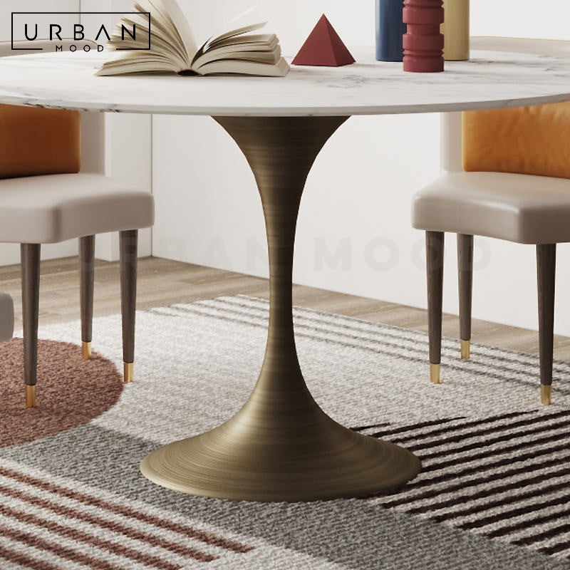 RYLAN Modern Sintered Stone Round Dining Table