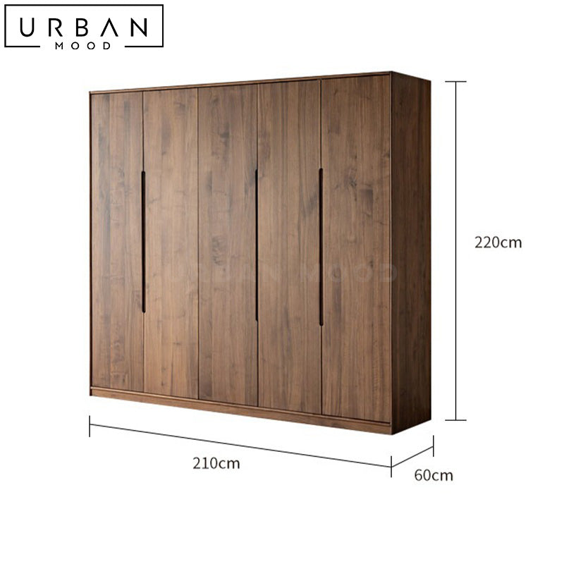 SALA Rustic Solid Wood Wardrobe