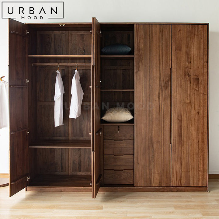 SALA Rustic Solid Wood Wardrobe