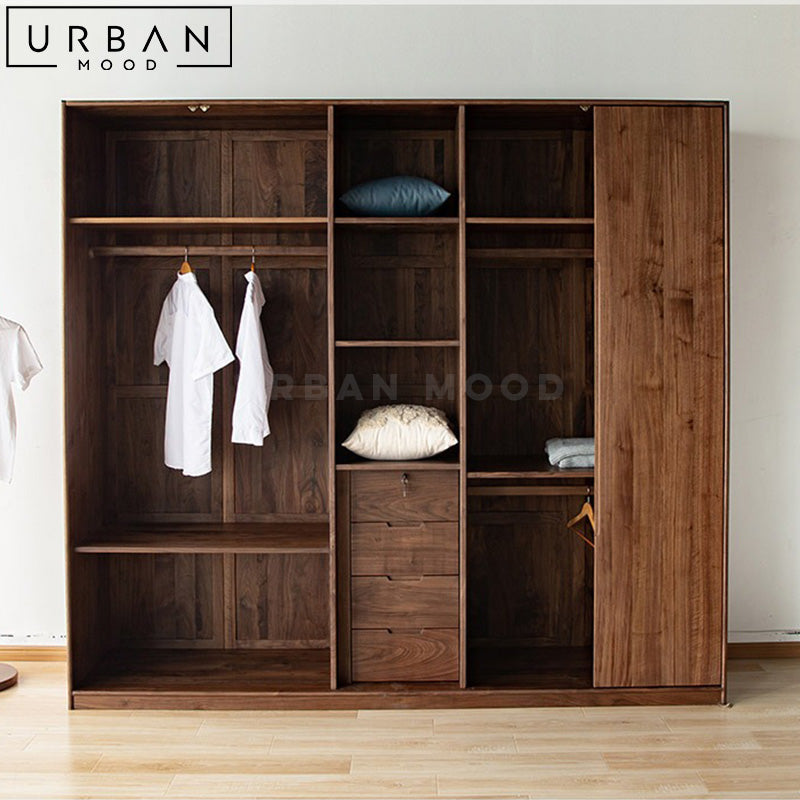 SALA Rustic Solid Wood Wardrobe