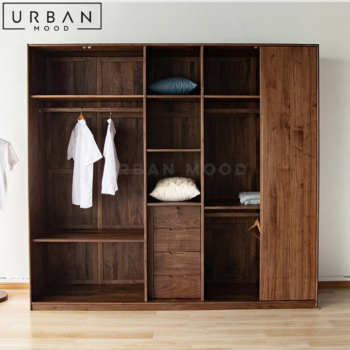 SALA Rustic Solid Wood Wardrobe