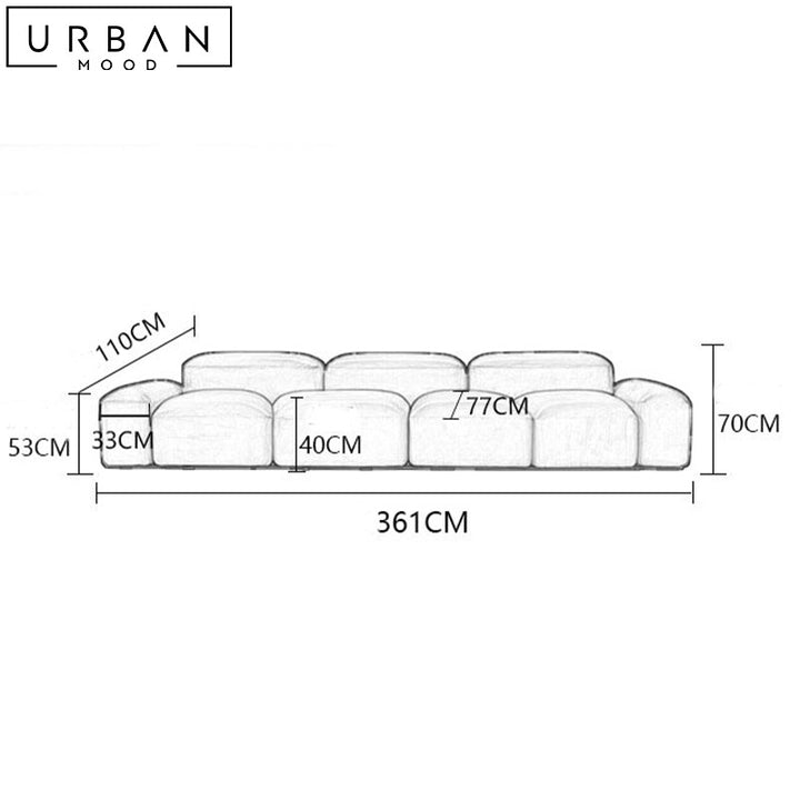 SAMU Modern Velvet Sofa