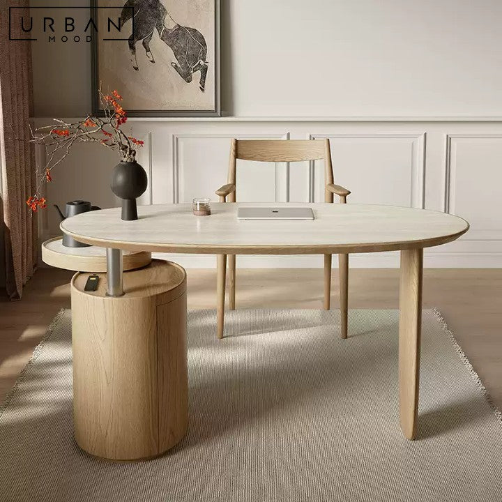 SHARON Japandi Sintered Stone Study Table