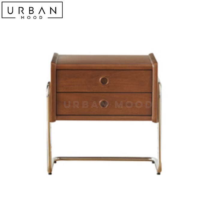 SHOR Japandi Solid Wood Bedside Table