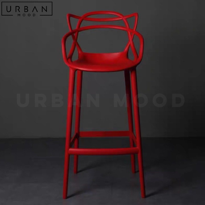 SIGUR Modern Plastic Bar Stool