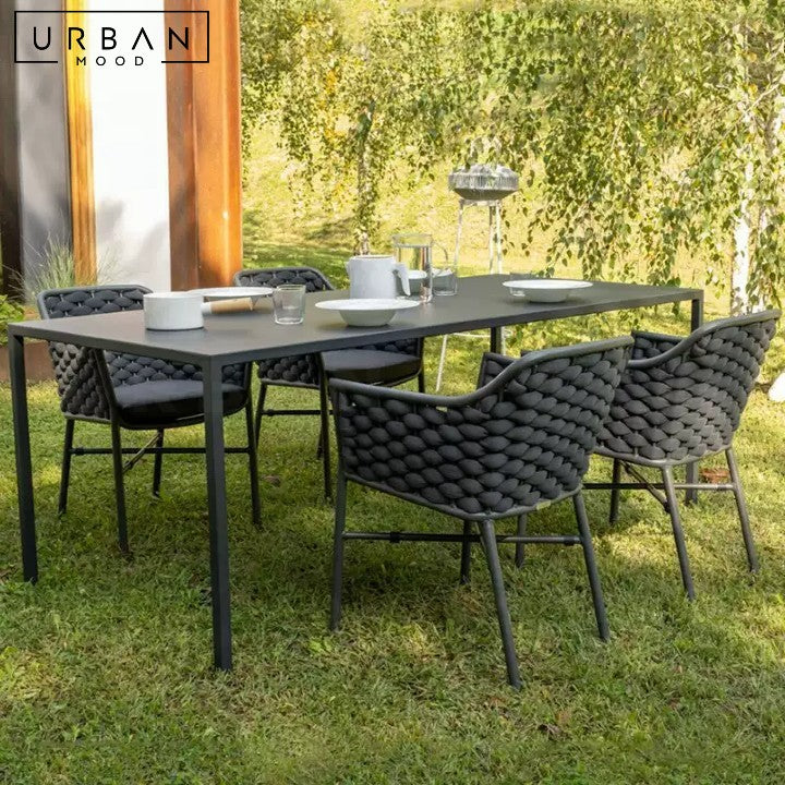 SUAREZ Modern Rattan Outdoor Dining Chair