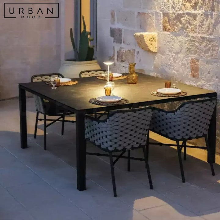 SUAREZ Modern Rattan Outdoor Dining Chair
