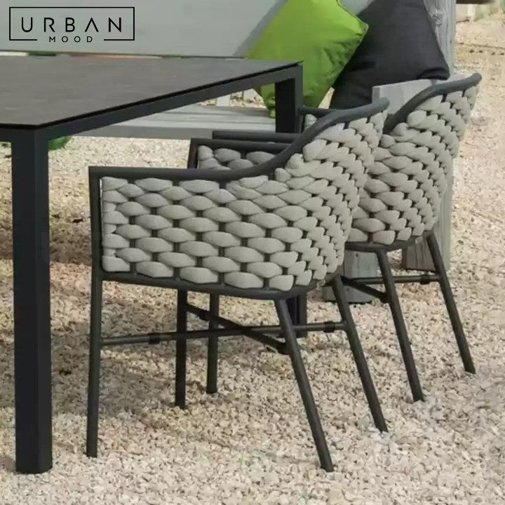 SUAREZ Modern Rattan Outdoor Dining Chair