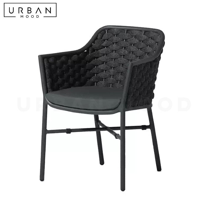 SUAREZ Modern Rattan Outdoor Dining Chair