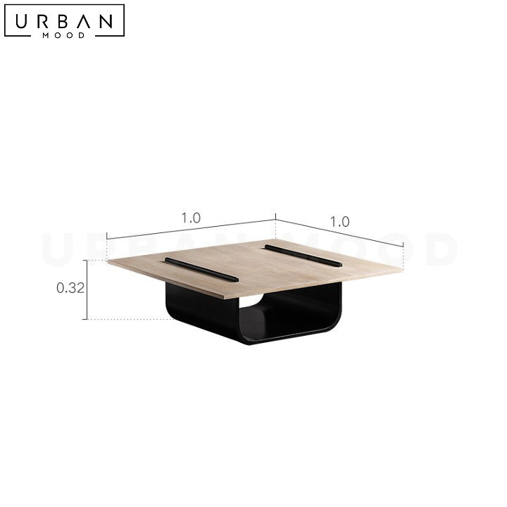 CHARS Modern Solid Wood Coffee Table