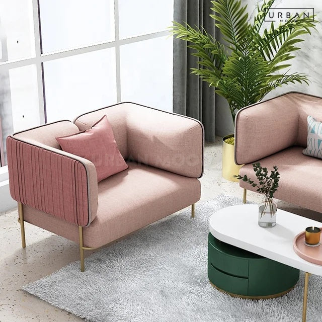 SOLENE Modern Fabric Sofa