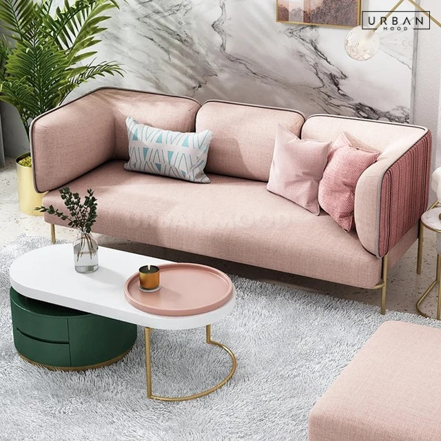 SOLENE Modern Fabric Sofa
