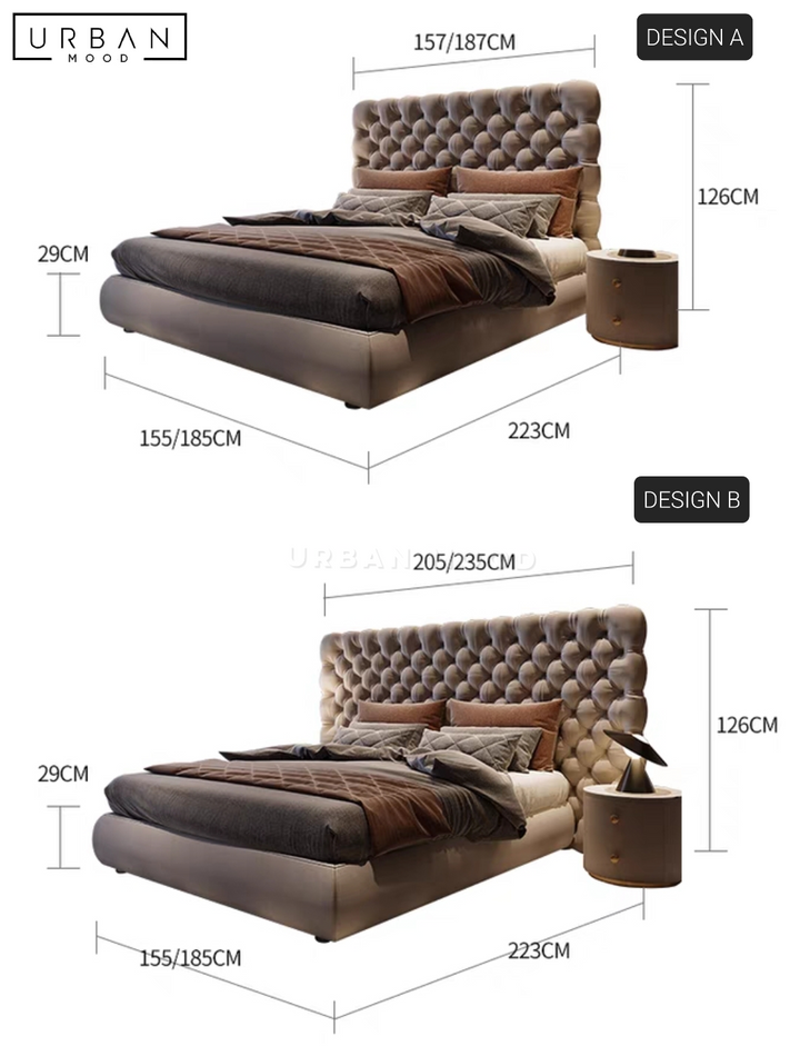 SYLVAN Victorian Velvet Bedframe
