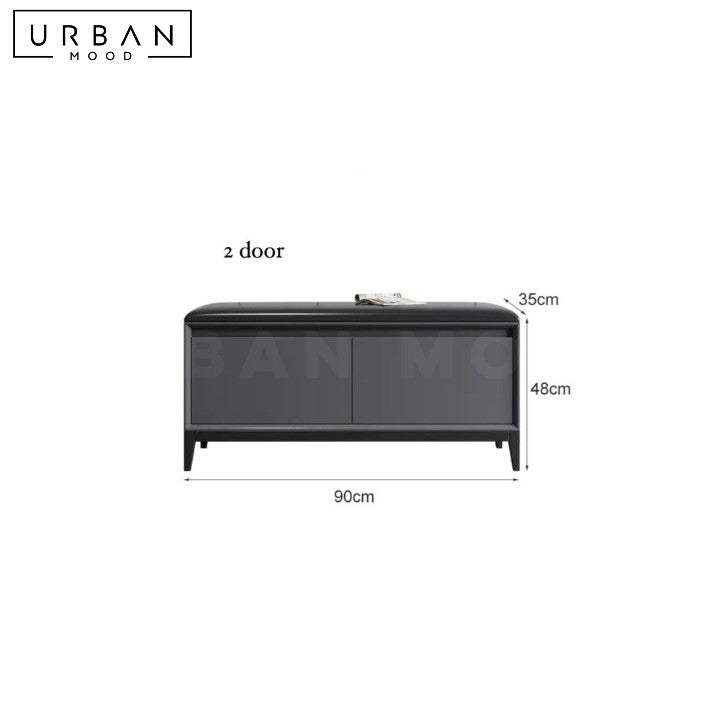 TABITHA Modern Storage Shoe Bench