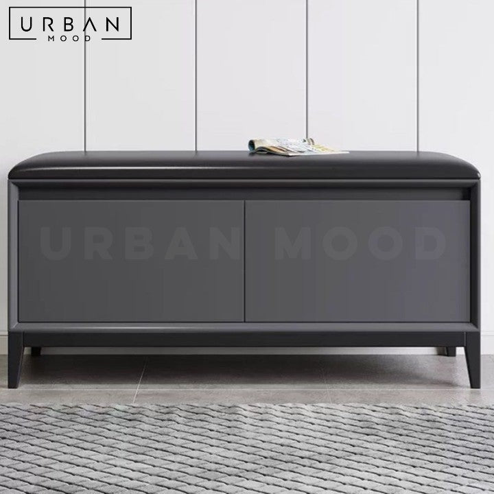 TABITHA Modern Storage Shoe Bench