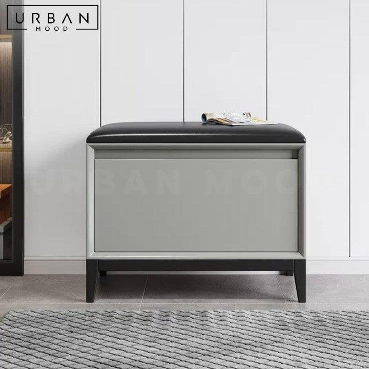 TABITHA Modern Storage Shoe Bench