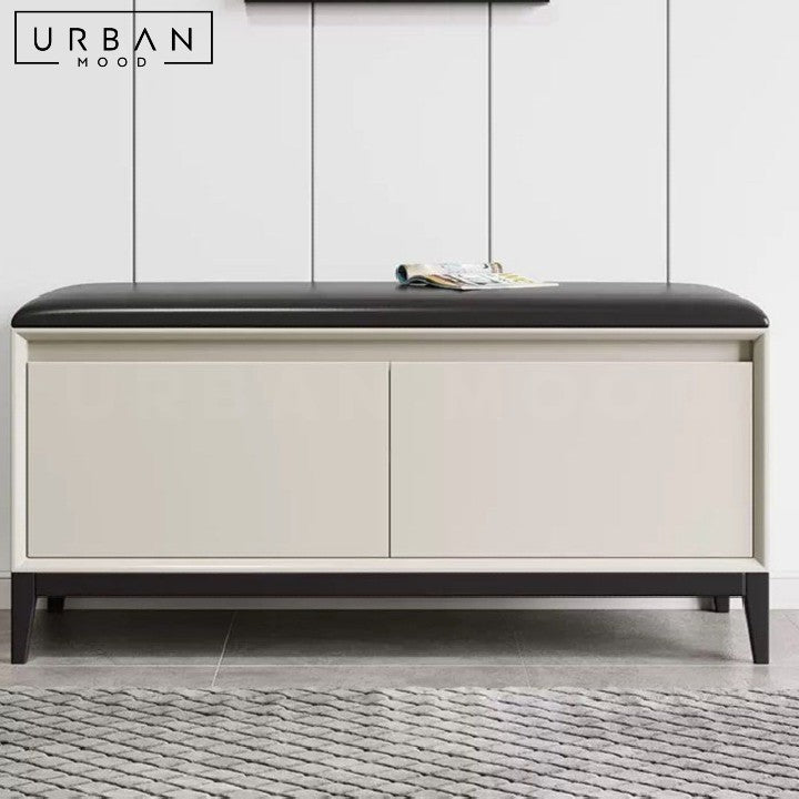 TABITHA Modern Storage Shoe Bench