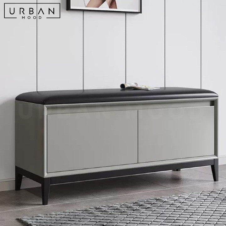 TABITHA Modern Storage Shoe Bench