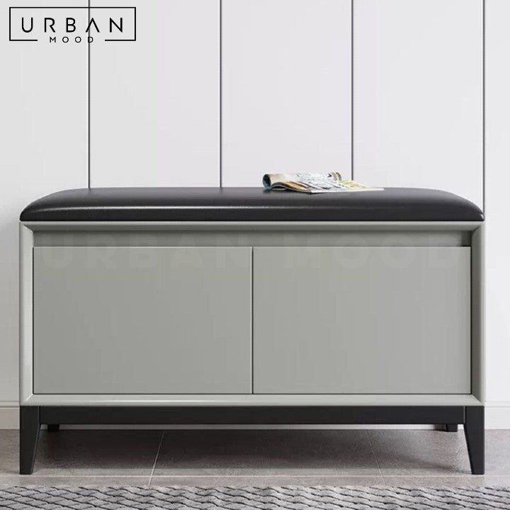 TABITHA Modern Storage Shoe Bench