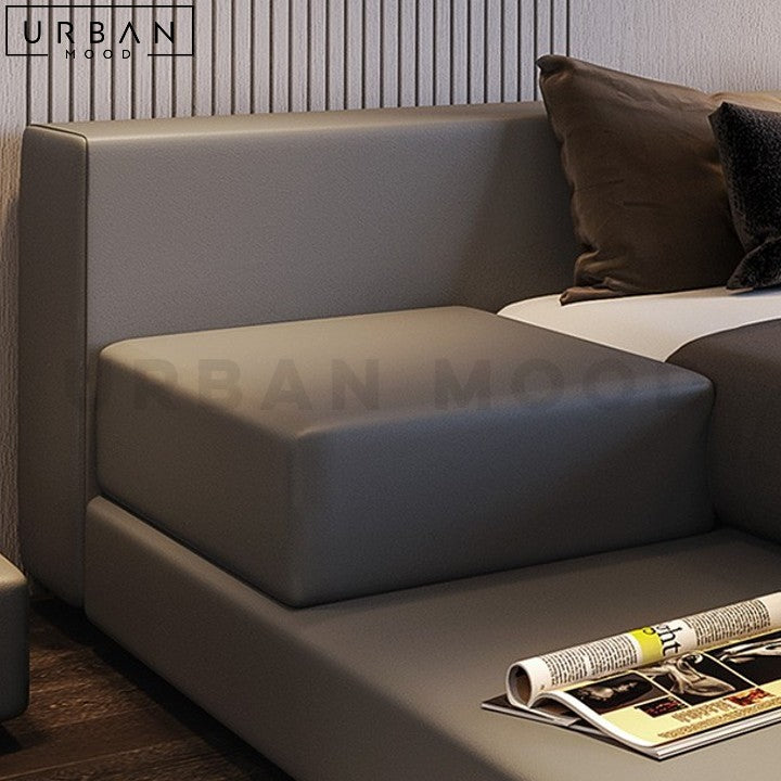 TALANA Modern Leather Platform Bedframe