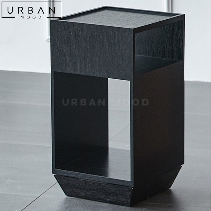 TELA Japandi Solid Wood Side Table