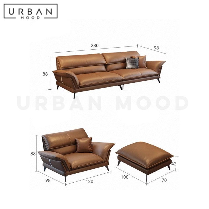 TIKKA Modern Leather Sofa